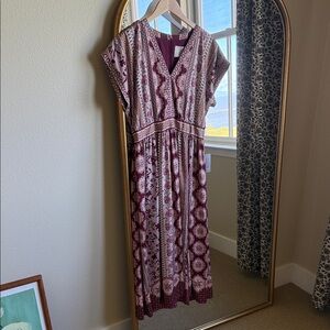 Gal Meets Glam Purple and Pink Midi Dress